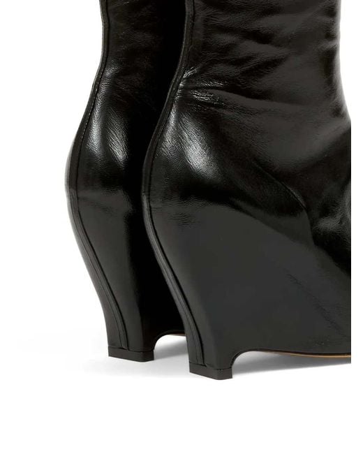 Maison Margiela Black Pointed-Toe Boots