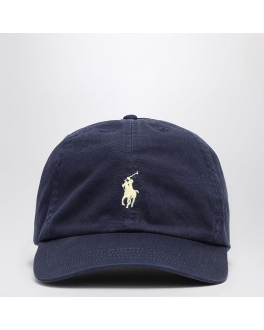 Polo Ralph Lauren Blue Cotton Baseball Cap for men