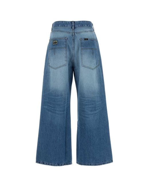 Lois Blue Denim Beatrix Wide Leg Jeans