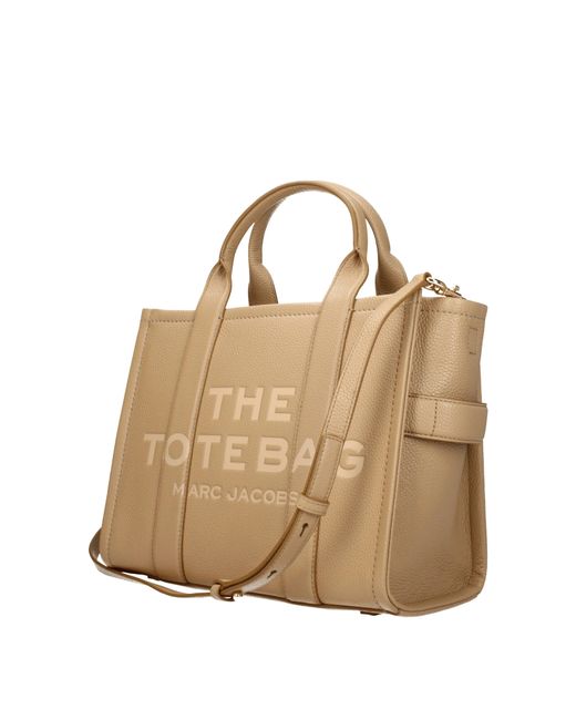 Marc Jacobs Metallic Handbag The Tote Leather/Camel