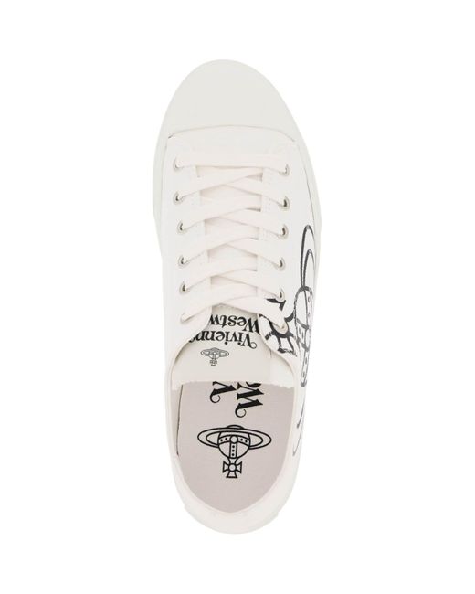Vivienne Westwood White Plimsoll Low Top 2,0 Sneaker