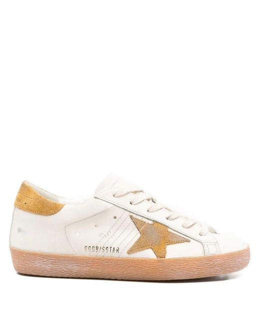 Golden Goose Deluxe Brand Multicolor White Leather Superstar Classic Sneakers