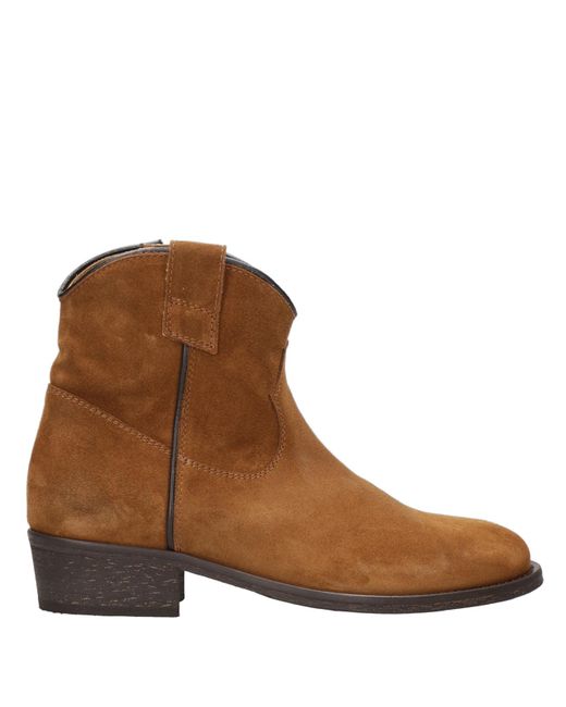 Vía Roma 15 Botas de cuero marrón Via Roma 15 de color Brown