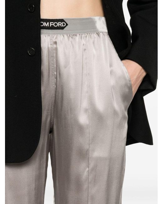 Tom Ford Broek Met Logopatch in het White