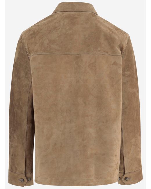 Yves Salomon Brown Suede Jacket