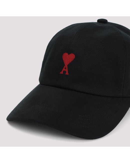 AMI Black Red Adc Embroidery Hat
