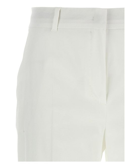 Max Mara White David Trousers