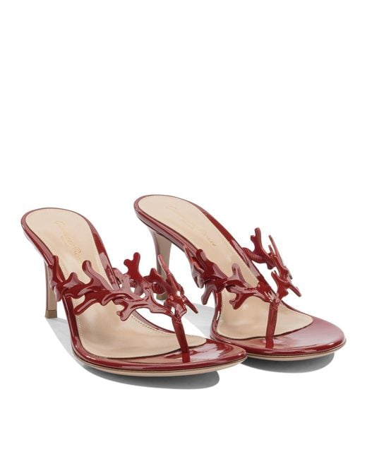 Gianvito Rossi Pink "ocean Thong 70 Mm" Mules