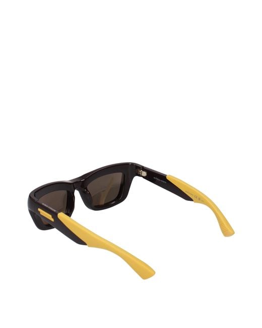 Bottega Veneta Green Sunglasses Acetate/Mustard