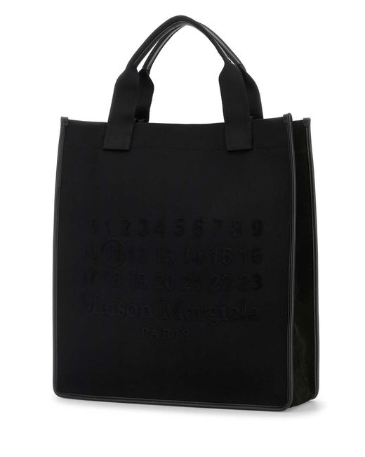 Maison Margiela Black Canvas Shopping Bag