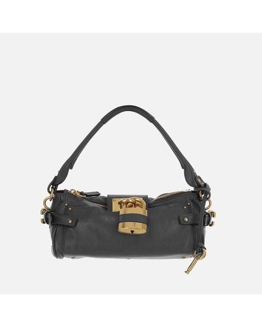 Chloé Black Leather Shoulder Bag Paddington