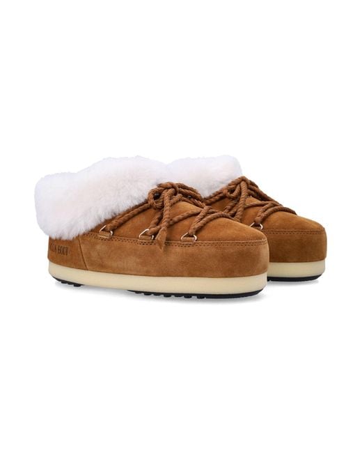 Moon Boot Brown Flat Shoes