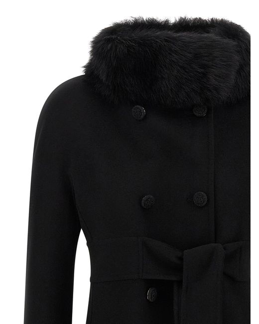 Valentino Garavani Black Doppelbrustmantel