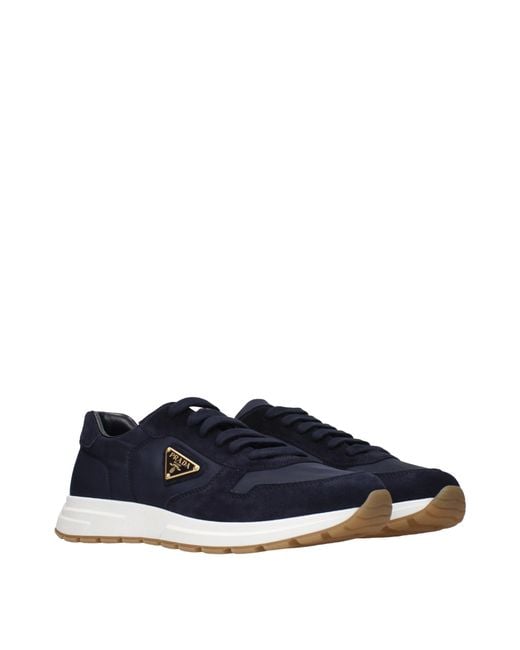 Prada Blue Sneakers Nylon