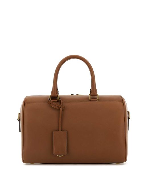 Saint Laurent Brown Caramel Leather Handbag