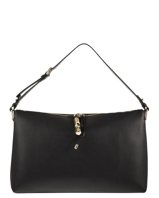 Furla Black Debby Shoulder Bag M