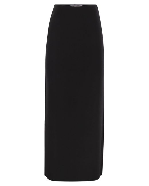 Alce Viscose Crepe Falda Max Mara de color Black