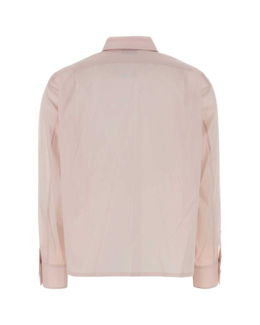 Jil Sander Pink Regular Solid Shirt