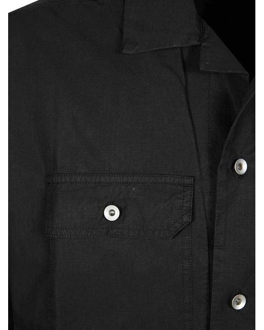 Rick Owens Black Magnum Tommy Button-Down Shirt for men
