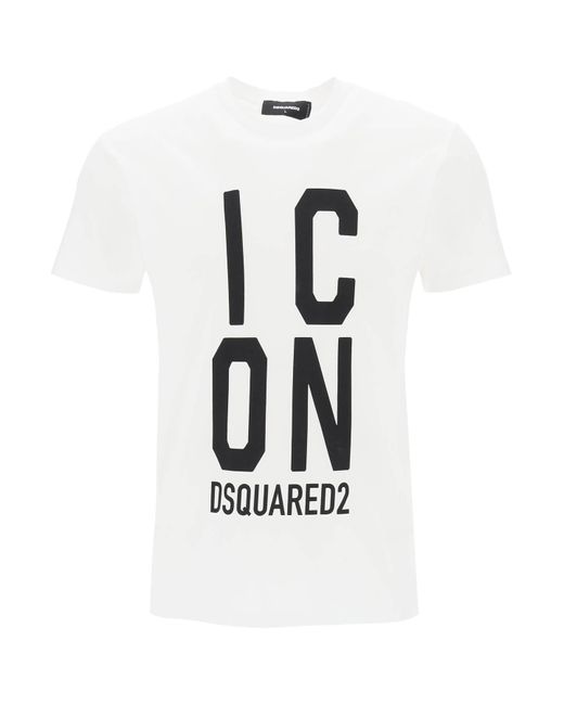 DSquared² Icon T -shirt in het White voor heren