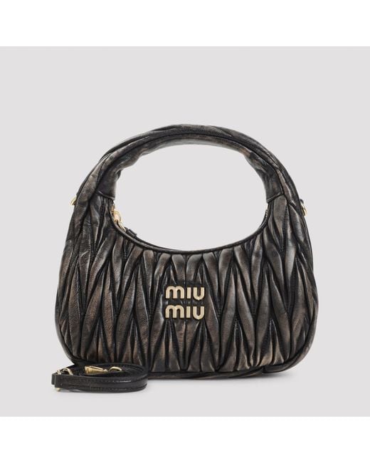 Miu Miu Black Sacca Shoulder Bag