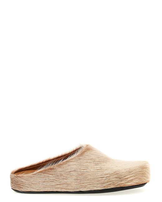 Fussbett Flat Shoes-Uomo di Marni in Natural