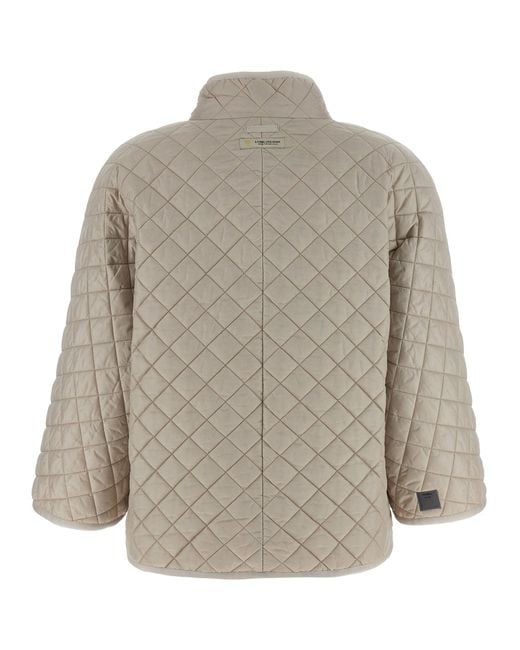 Max Mara 'delfina' Omkeerbare Kap in het Gray