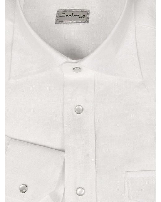 Sartorio Napoli White Button Down Shirt
