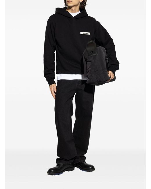 Jacquemus Blue Gros Grain Hoodie for men