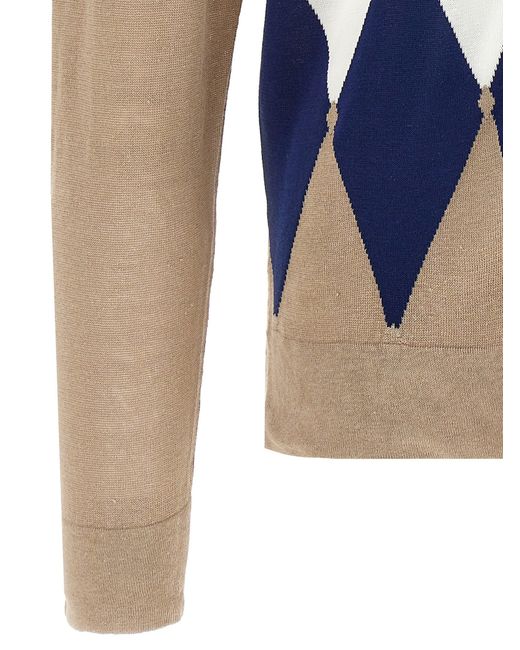 Ballantyne 'argyle' Poloshirt in het Blue voor heren