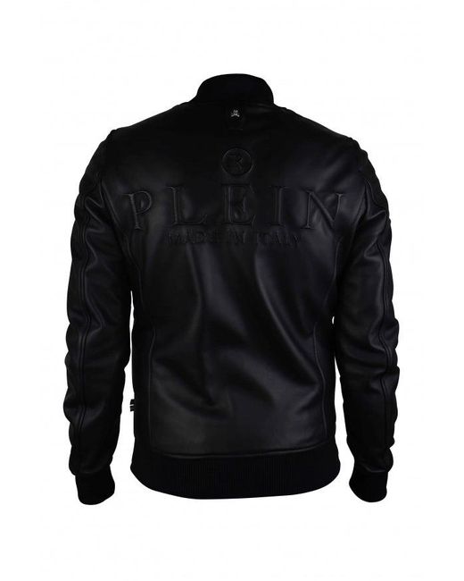 Philipp Plein Black Bomber Jacket