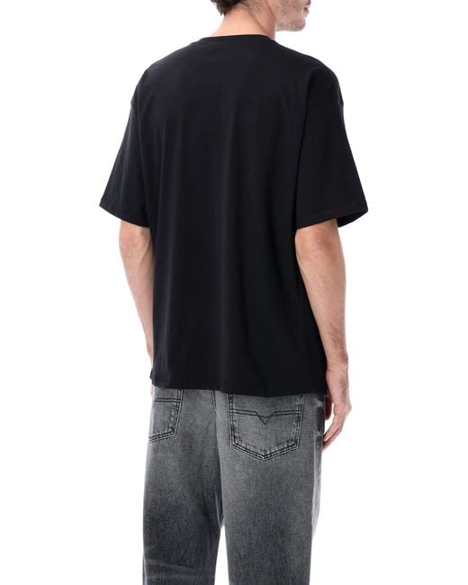 DIESEL Black T Shirts And Polos