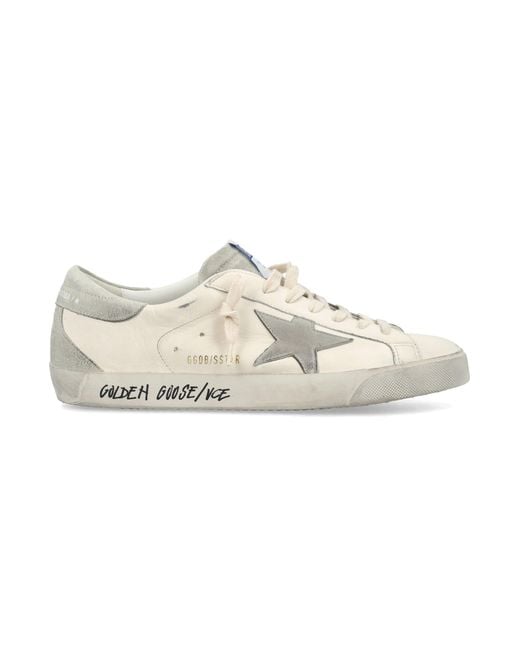 Golden Goose Deluxe Brand White Super-Star Vintage Sneakers for men