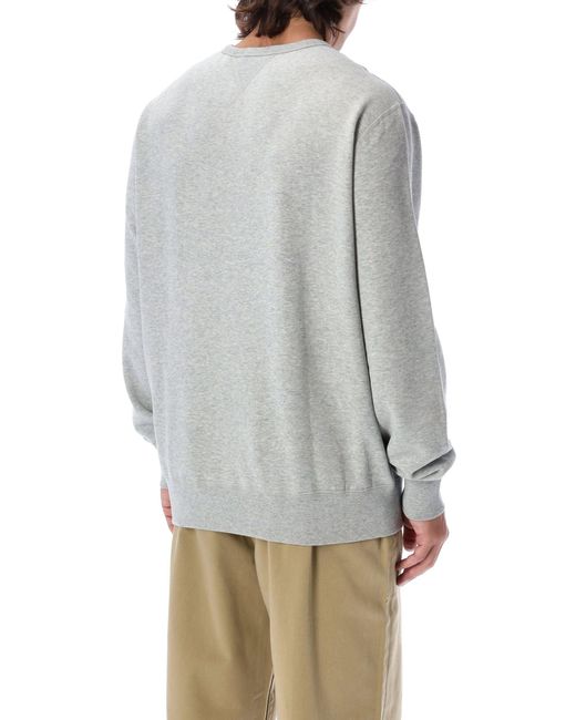 Polo Ralph Lauren Gray Cotton-Blend Crewneck Sweatshirt