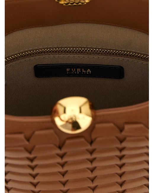 Furla ' Sfera Soft' Mini -bucket Tas in het White