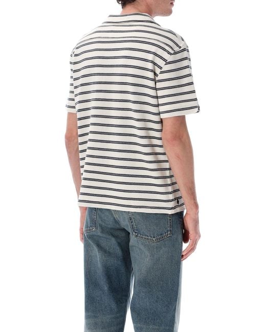 Polo Ralph Lauren Blue Striped Knitted Shirt for men