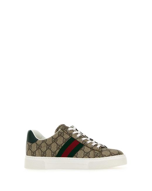 Gucci Green Plastic Upper And Rubber Sole Sneaker