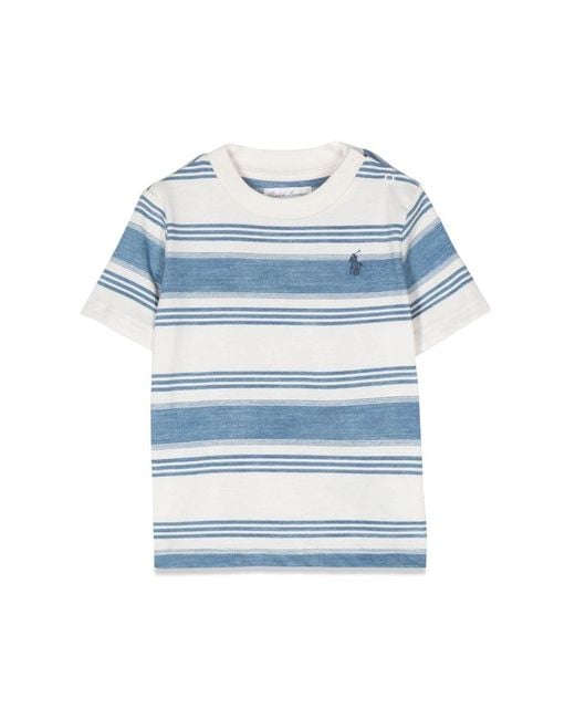 Polo Ralph Lauren Blue Ss Cn-Knitshirts-T-Shirts