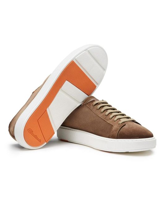 Sneakers Santoni pour homme en coloris Brown