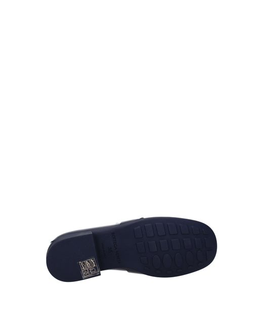 Bottega Veneta Blue Moccasins Monsieur/Dark Leather