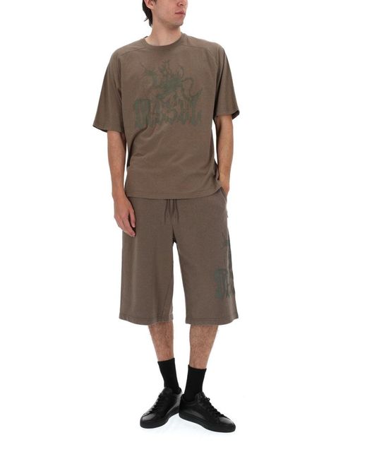 DIESEL Brown Tshirt Jussi Con Logo