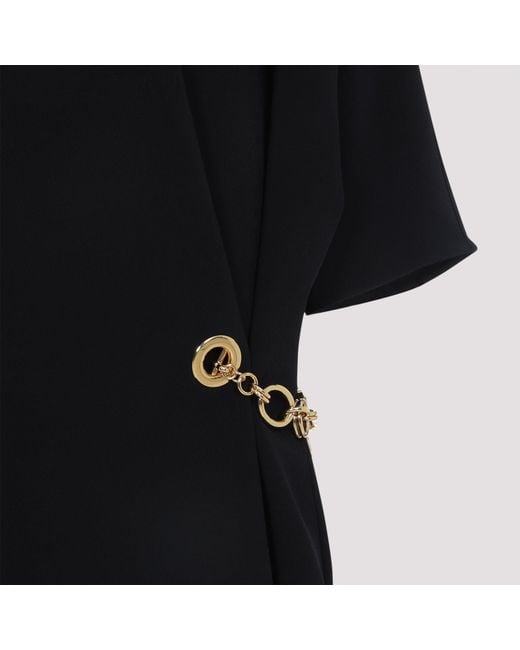 Céline Black Viscose Midi Dress