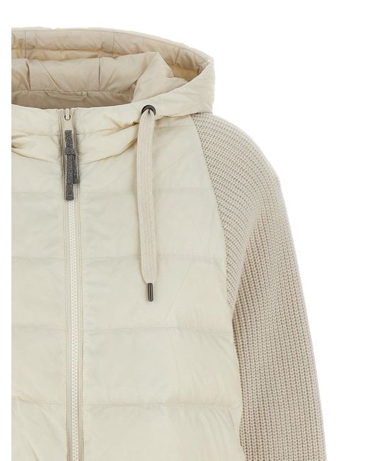 Brunello Cucinelli Natural Coats & Jackets