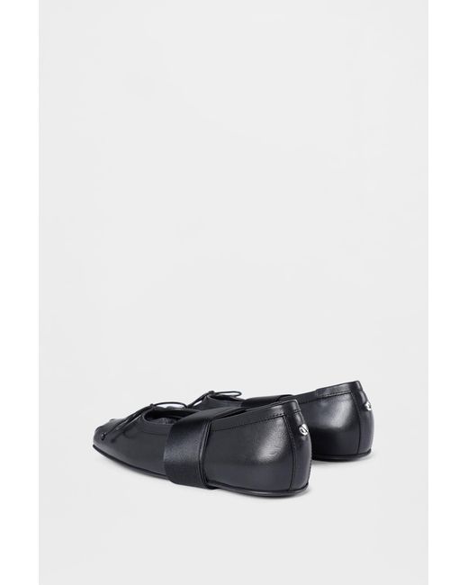 Ann Demeulemeester White Paloma Ballerina With Band