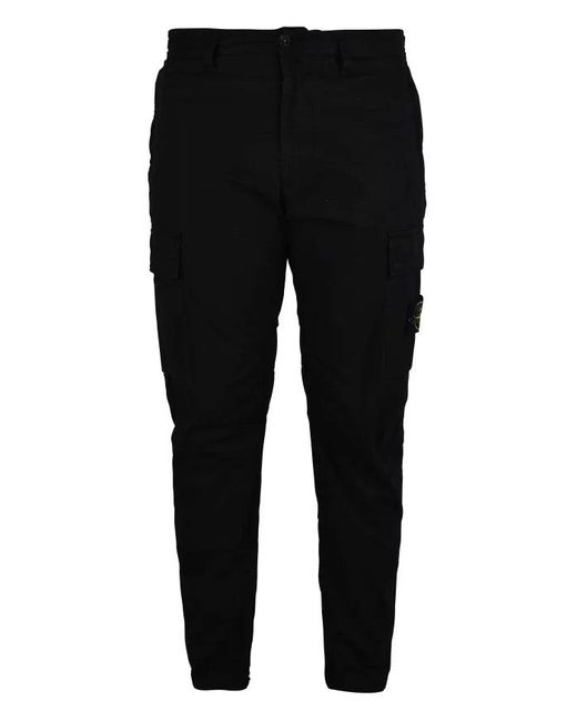 Stone Island Black Cargo Pants