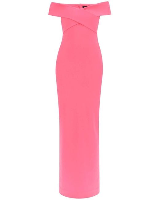 Solace London Troost London Maxi Dress Ines Met in het Pink