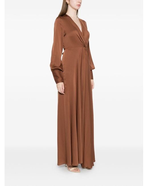 Silk95five Brown Dresses Silk