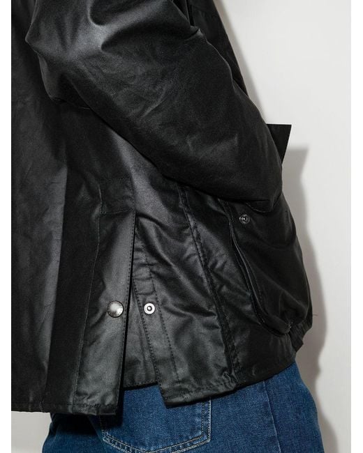 Barbour Black Bedale Wax Jacket for men
