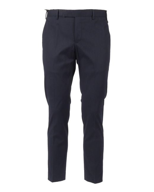 PT01 Blue Dieci, Flat Front, Diagonal Pockets, Finished B