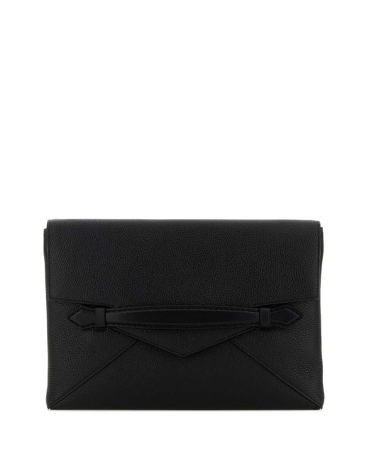 Montblanc Black Leather Clutch for men